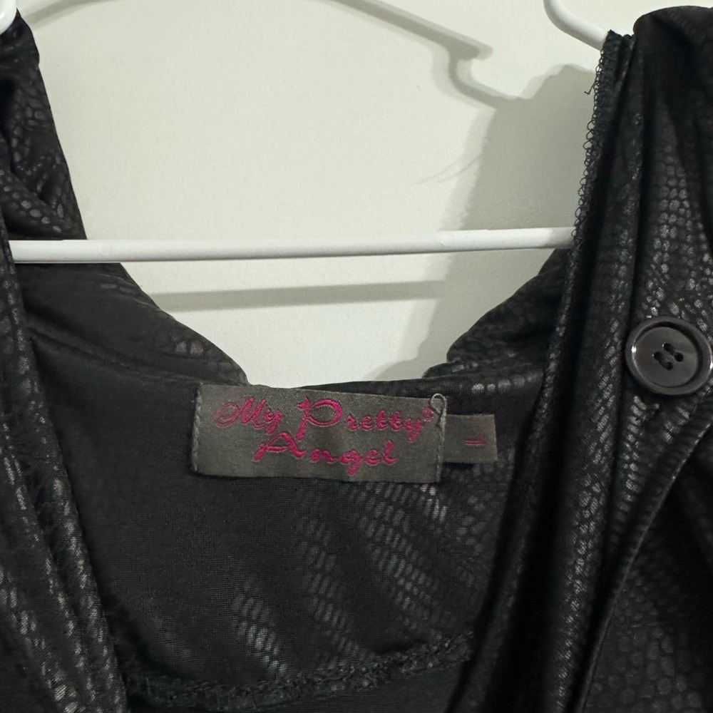 My Pretty Angel Black Textured Jacket - Picture 3 of 4
